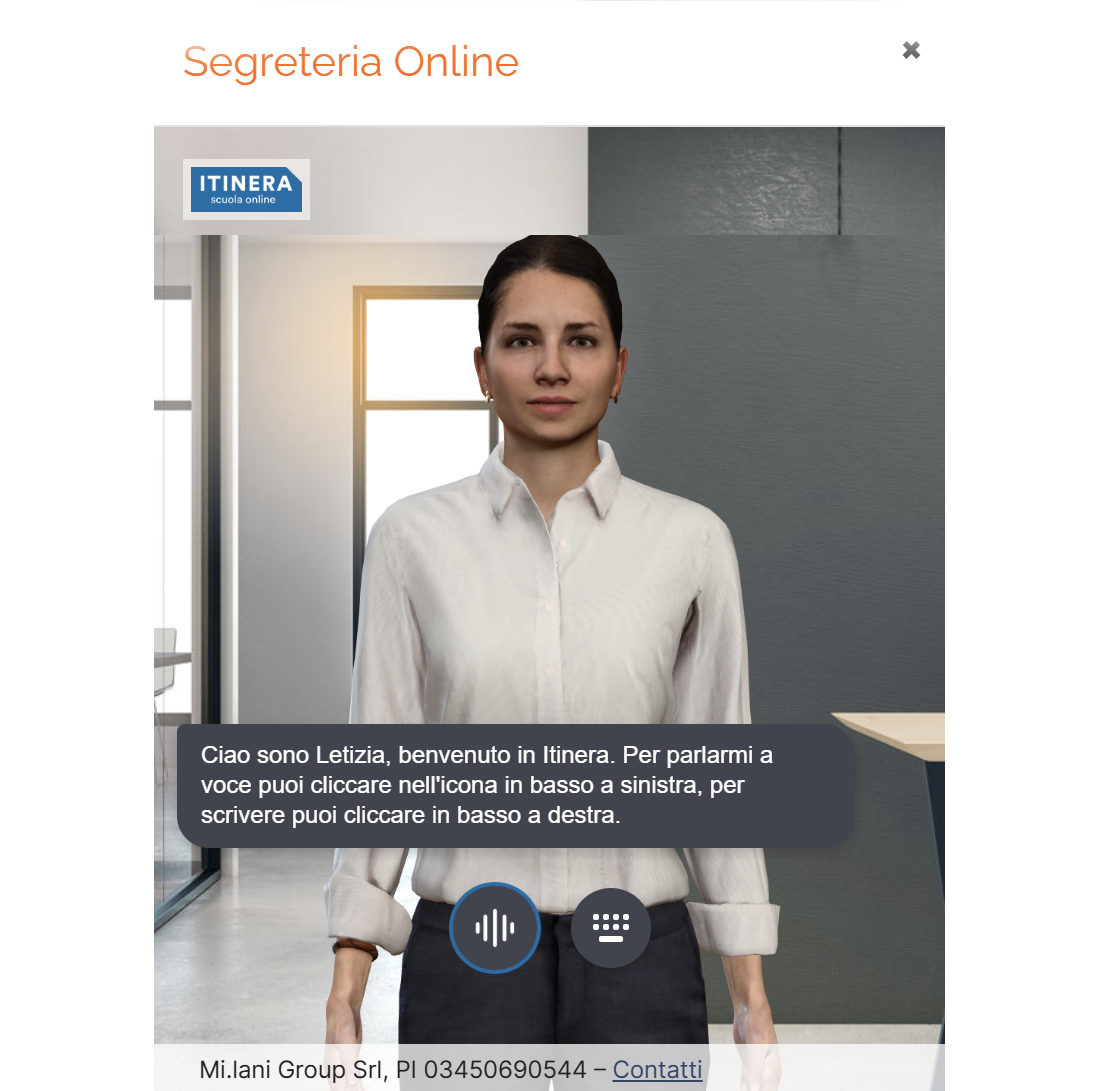 Mockup white-label della piattaforma ePix con il brand della scuola